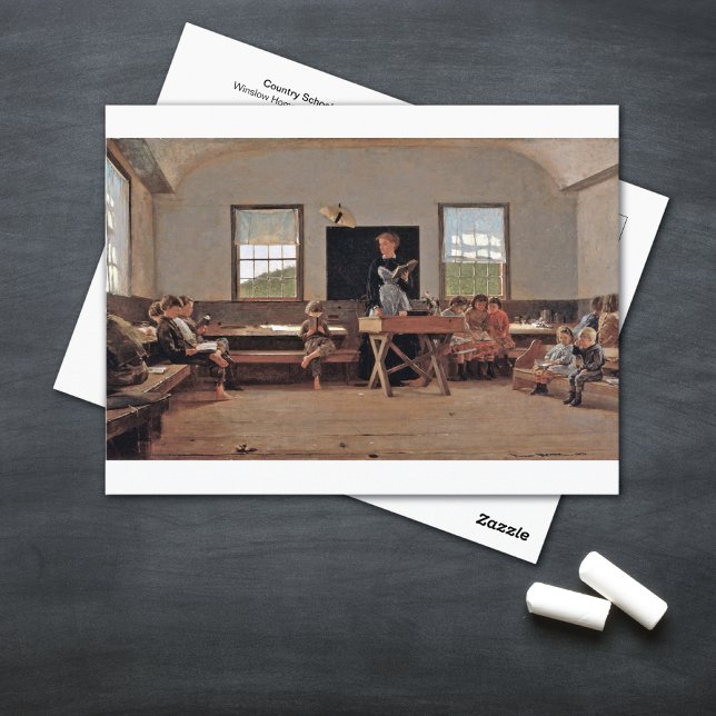 Cartão Postal Country School Winslow Homer (Criador carregado)