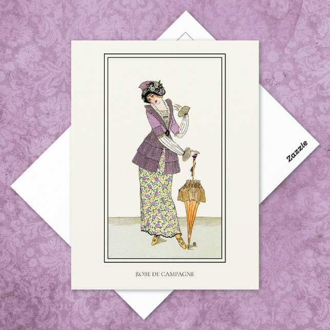 Cartão Postal Country Vestido Diário Francês de Dames (Criador carregado)