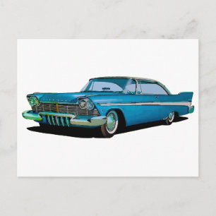 Cartão Postal Coupe desportivo Plymouth Belvedere, 1957