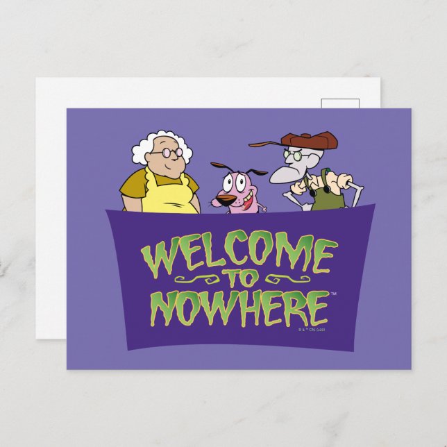 Cartão Postal Courage the Cowardly Dog | Welcome To Nowhere (Frente/Verso)