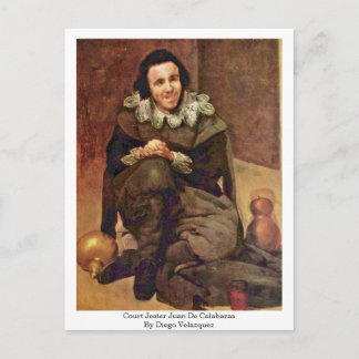 Cartão Postal Court Jester Juan De Calabazas Por Diego Velazquez