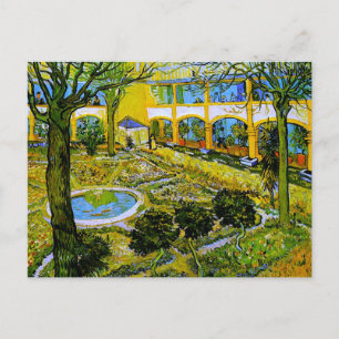 Cartão Postal Courtyard do Hospital de Arles Van Gogh de Belas A