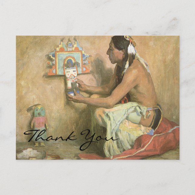 Cartão Postal Couse's Hopi Katchina (Frente)