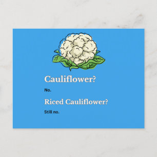 Cartão Postal Couve-flor engraçada e fofa