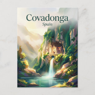 Cartão Postal Covadonga Espanha