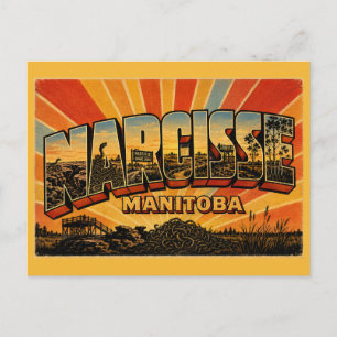 Cartão Postal Covas de Cobras Narcisse Manitoba