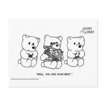 Cartão postal Covey Logic "Do Your Best" (Faça o s