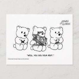 Cartão postal Covey Logic "Do Your Best" (Faça o s