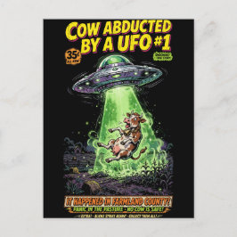 Cartão Postal Cow Abducted by a UFO #1