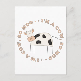 Cartão Postal Cow Moo