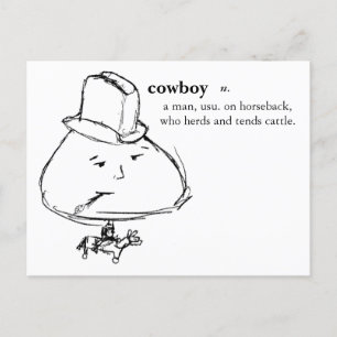 Cartão Postal Cowboy