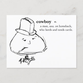 Cartão Postal Cowboy