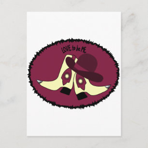Cartão Postal COWBOY BOOTS - GAROTA - AMOR SER EU.png