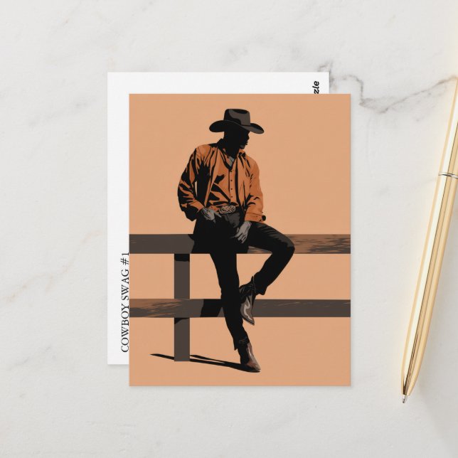 CARTÃO POSTAL COWBOY SWAG #1 (Frente/Verso In Situ)
