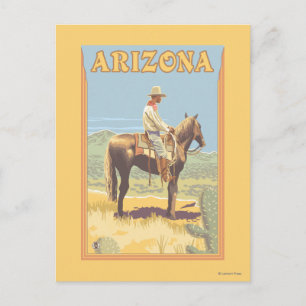Cartão Postal Cowboy (Vista lateral)Arizona