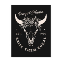 Cowgirl country mãe estética ocidental cita preto