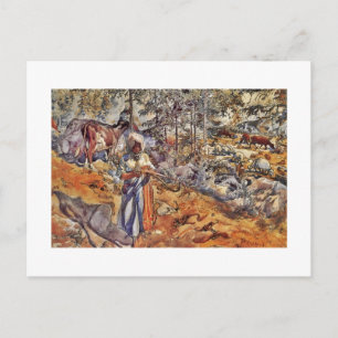 Cartão Postal Cowgirl no Prado