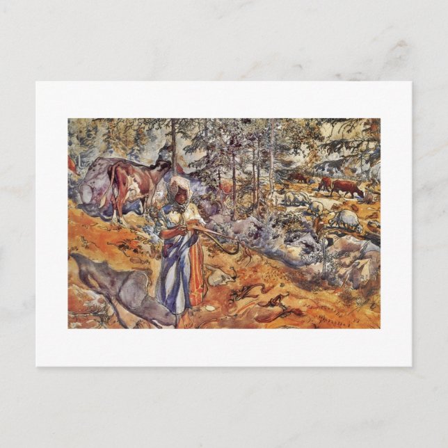 Cartão Postal Cowgirl no Prado (Frente)