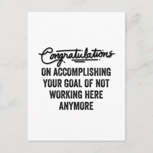 Cartão Postal Coworker Goodbye Gift   Abandonando O Colega De Tr