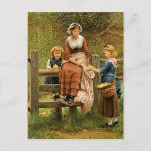 Cartão Postal Cowslips de George Dunlop Leslie