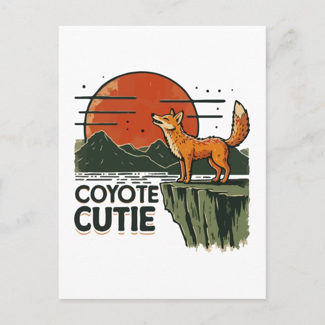 Cartão Postal Coyote bonito (Frente)
