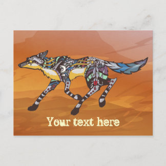 Cartão Postal Coyote o Cartão-postal do Trickster