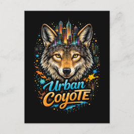 Cartão Postal Coyote Urbano