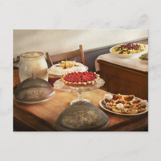 Cartão Postal Cozinha - Comida - O curso de sobremesa