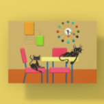 Cartão Postal Cozinha de Gato de Meio século de Gatinhos Vertica<br><div class="desc">Este design pode ser personalizado escolhendo a opção personalizar para adicionar texto. Entre em contato comigo em colorflowcreations@gmail.com se você quiser usar este design em outro produto. Compre minha pintura de acrílico abstrato original para venda em www.etsy.com/shop/colorflowart. Veja mais das minhas criações ou siga-me em www.facebook.com/colorflowcreations, www.instagram.com/colorflowcreations, www.twitter.com/colorflowart e www.pinterest.com/colorflowcreations....</div>