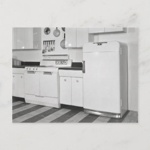 Cartão Postal Cozinha de Meados do Século, 1951