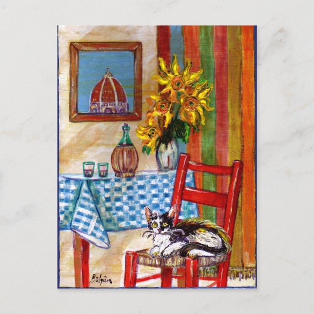 CARTÃO POSTAL COZINHA ITALIANA EM FLORENÇA (Frente)