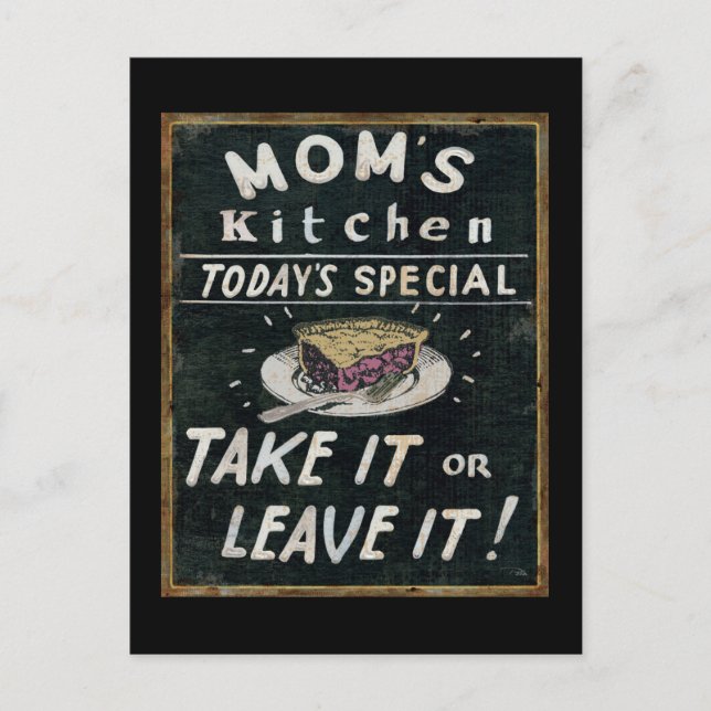 Cartão Postal Cozinha mãe (Frente)