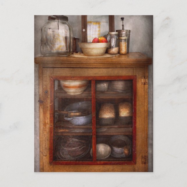 Cartão Postal Cozinha - O armário de resfriamento (Frente)