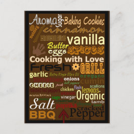 Cartão Postal Cozinhar Com Amor | Cartão-postal Blue Beach™