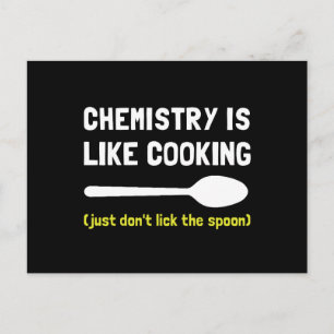 Cartão Postal Cozinhar de Química