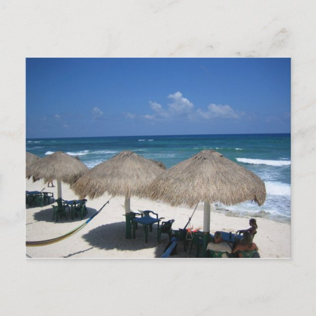 Cartão Postal Cozumel Day At Beach Postcard (Frente)