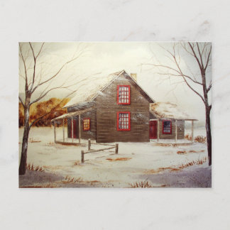 Cartão Postal Cozy Cabin Postcard