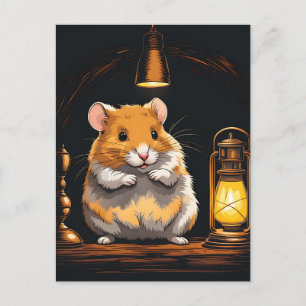 Cartão Postal Cozy Hamster Animal