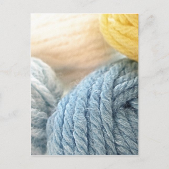 Cartão Postal Cozy Yarn (Frente)