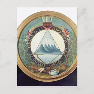 Cartão Postal Crachá da Federação da Guatemala