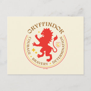 Cartão Postal CRACHÁ GRYFFINDOR™ Red Lion House