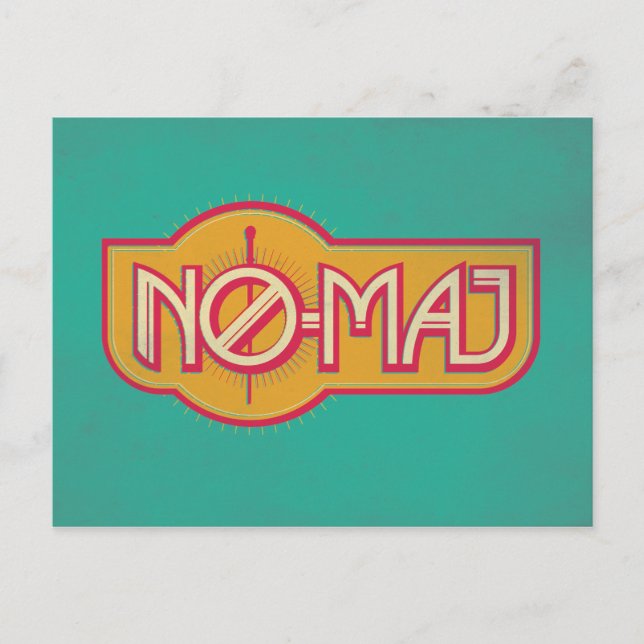 Cartão Postal Crachá Red & Yellow NO-MAJ™ (Frente)