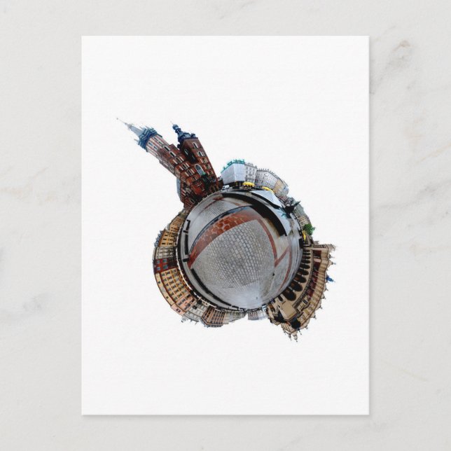 Cartão Postal Cracóvia "Miniplaneta" (Frente)