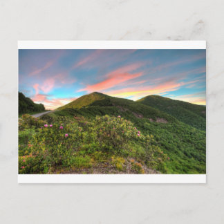 Cartão Postal Craggy Pinnacle Sunset