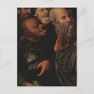 Cartão Postal Cranach d. J., Lucas Christus und die Ehebrecherin