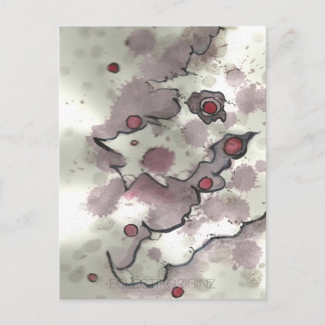 Cartão Postal Cranberry Bog Tea Creature 001 (Frente)