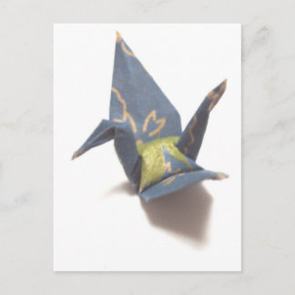 Cartão Postal Crane de papel