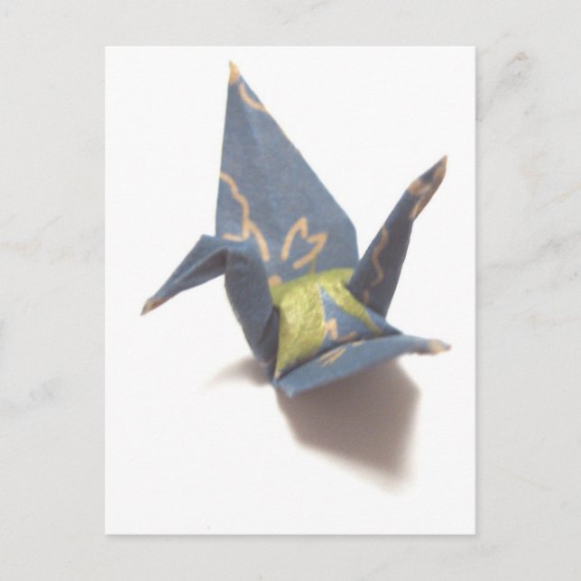 Cartão Postal Crane de papel (Frente)