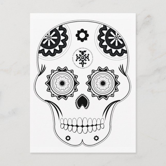 Cartão Postal Crânio (Frente)