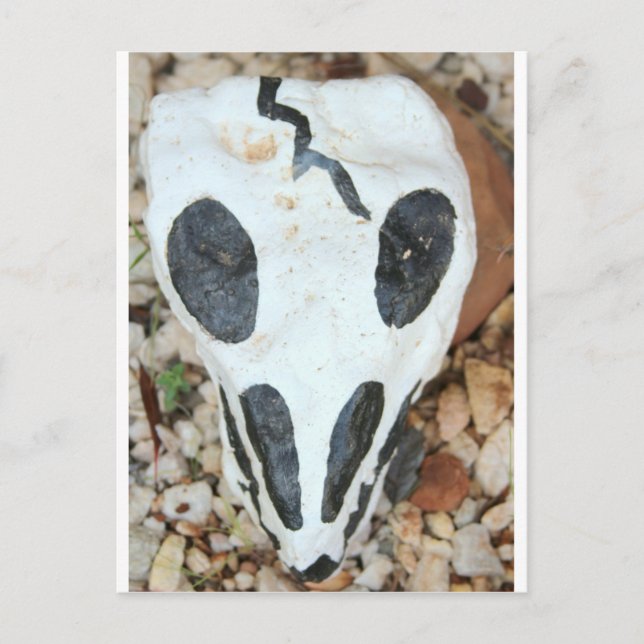 Cartão Postal crânio de dia del muerte (Frente)